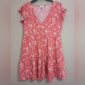 True Craft Button Up Baby Doll Dress Size Large